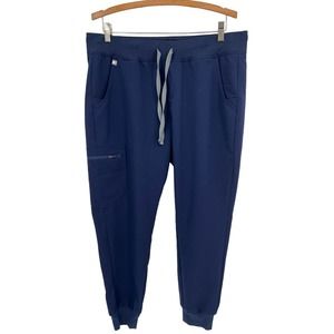 FIGS Technical Collection Navy Blue Jogger Style Scrub Pants size Large